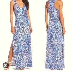 Lilly Pulitzer Kerri Maxi Dress Pima Cotton Small